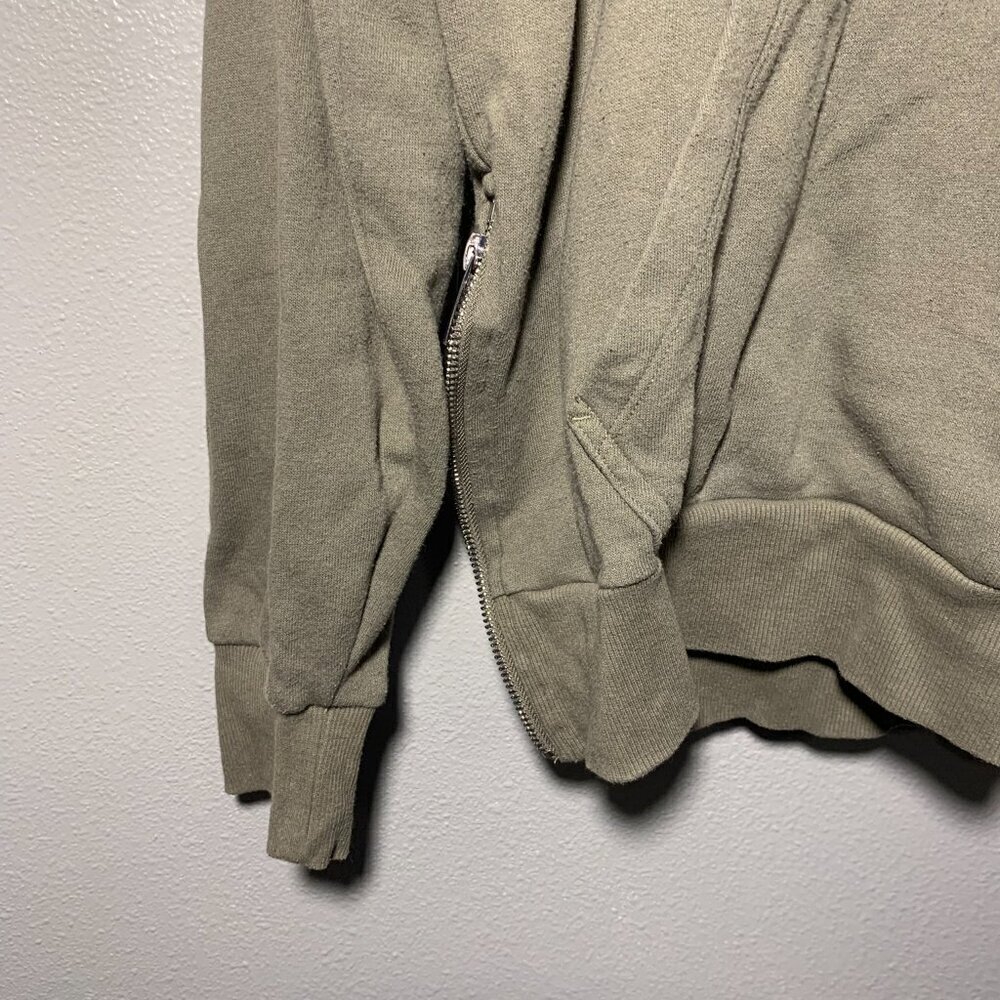 DKNY Olive green hoodie with zip side - Picture 3 of 11